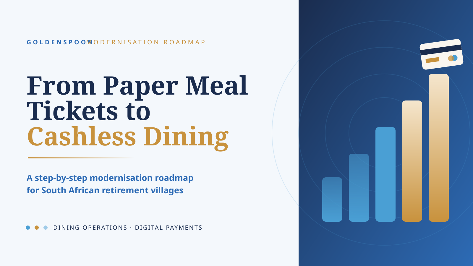 From Paper Meal Tickets to Cashless Dining: A Step-by-Step Modernisation Roadmap for South African Retirement Villages